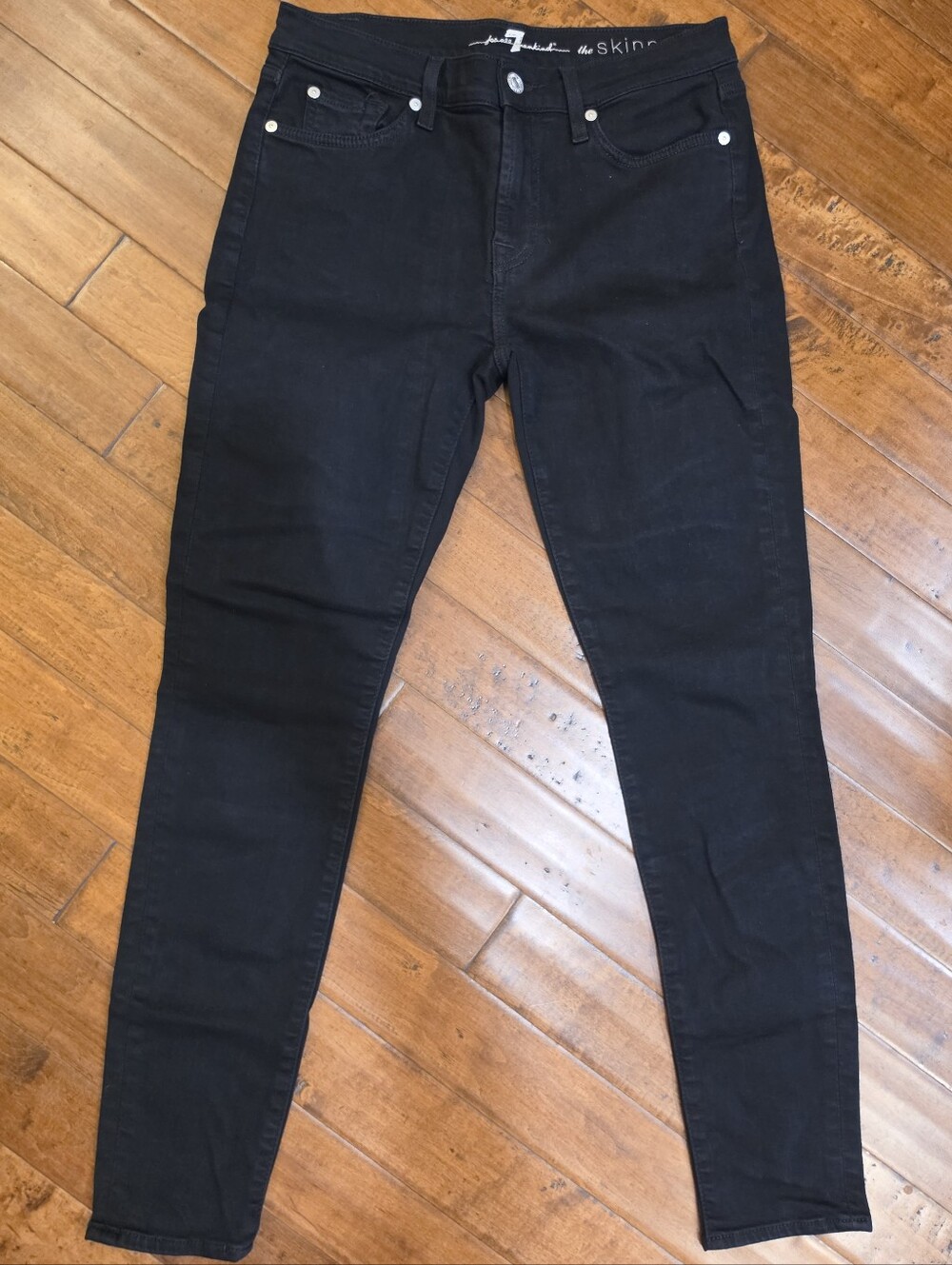 NWOT Black Seven For All Mankind The Skinny Jeans, Size 29